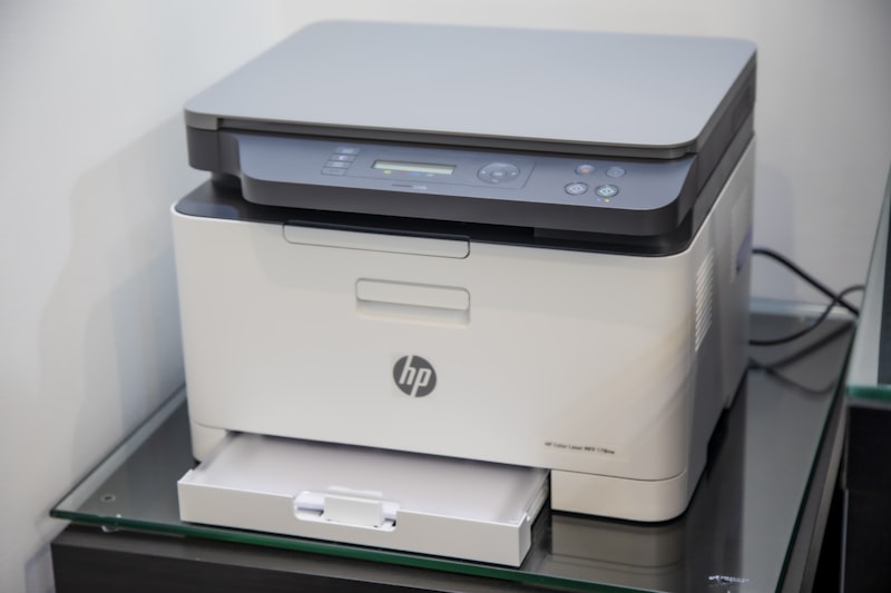 Modern office printer used for printing documents and photos