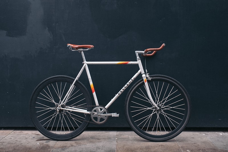 Road bicycle ready for riding in urban and rural areas