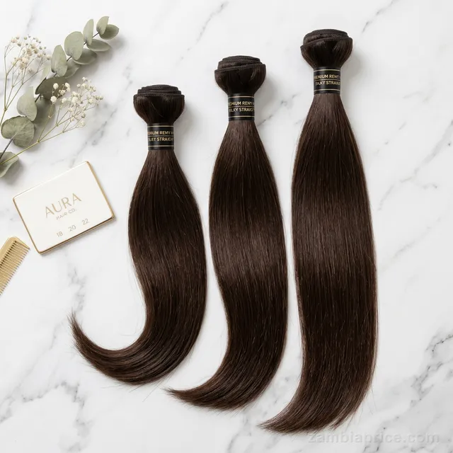 Human Hair Bundles (3 Pcs, 18"/20"/22") in Zambia