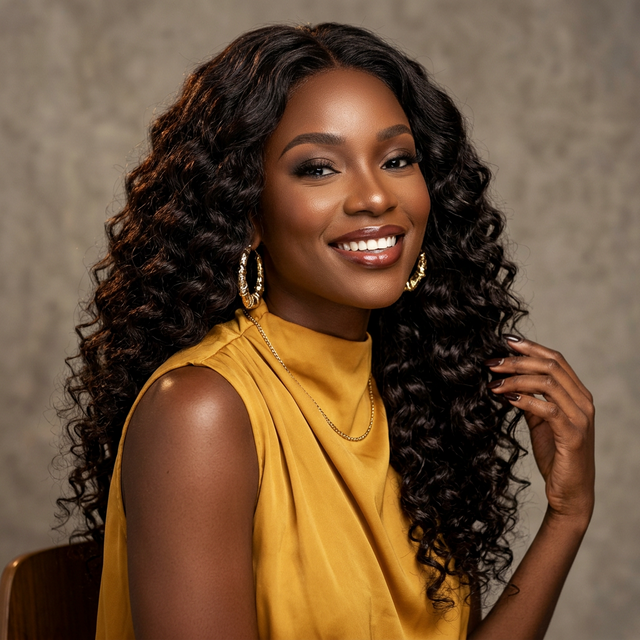 20" Deep Wave Human Hair (13x4 Frontal)