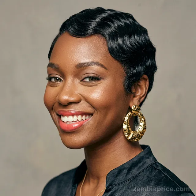 10" Pixie Cut Human Hair Wig in Zambia