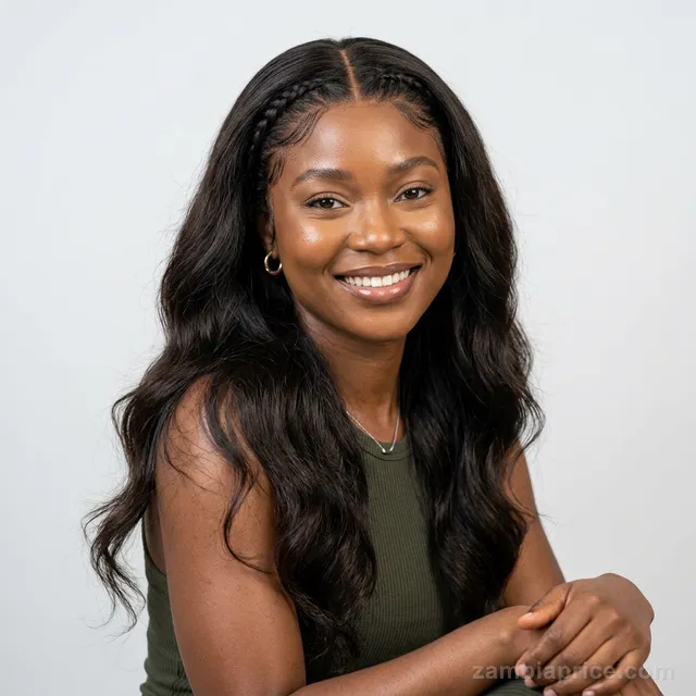 18" U-Part Human Hair Wig (Body Wave) in Zambia