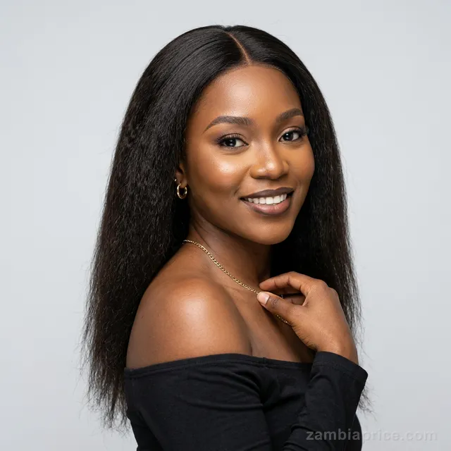 20" Yaki Straight Human Hair (4x4 Closure) in Zambia