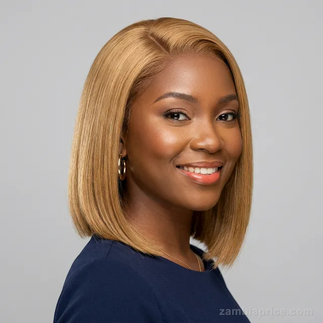 12" Blonde Bob Synthetic Wig in Zambia